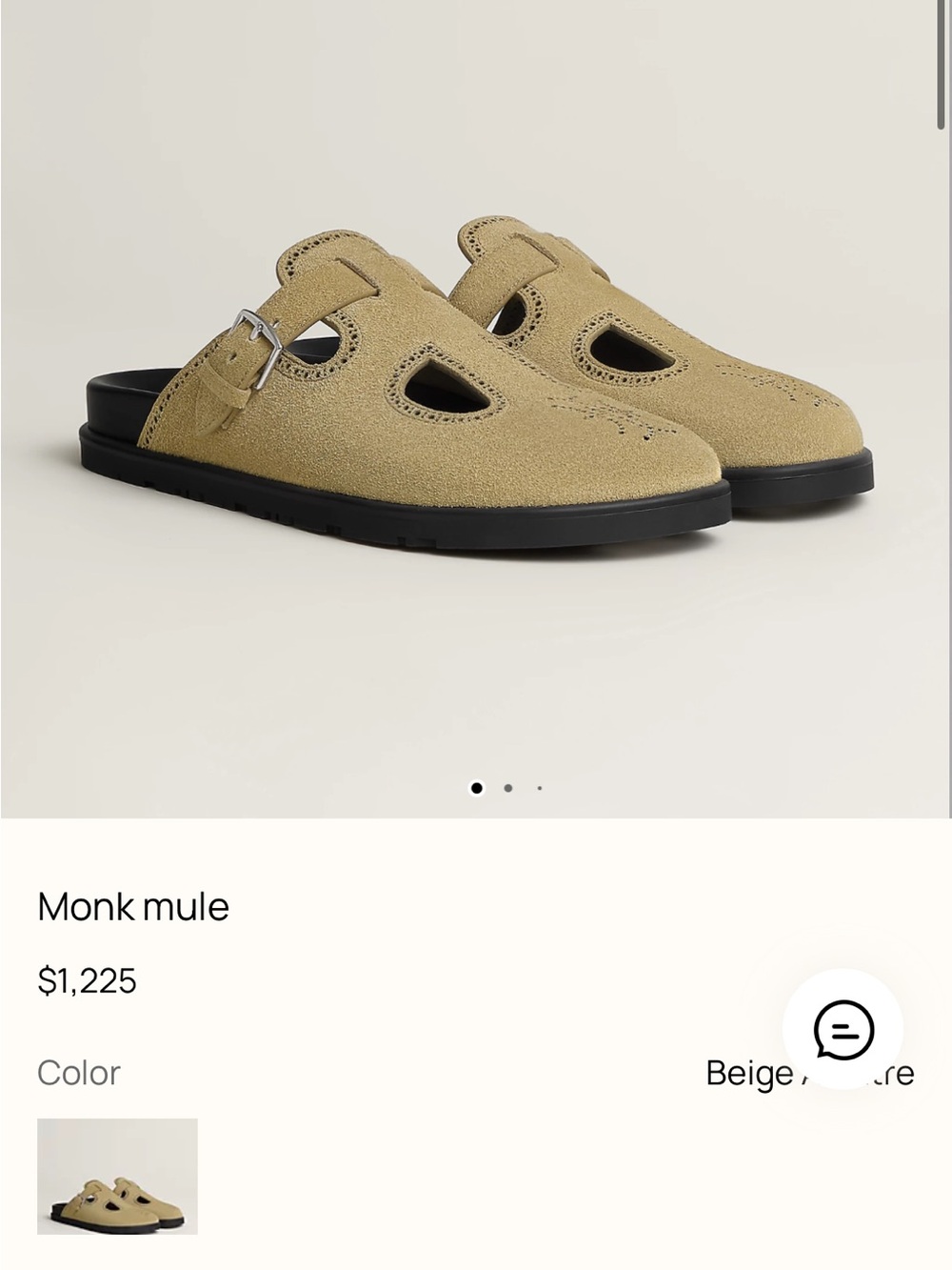Hermes Monk mule
